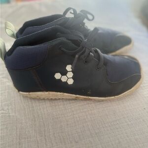 Vivo Barefoot Kids' Dark Blue Sneakers with Hexagon Pattern